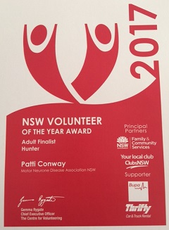 Finalist NSW Volunteer of the Year 2017