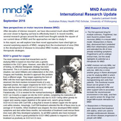 MND Australia Research Update September 2016